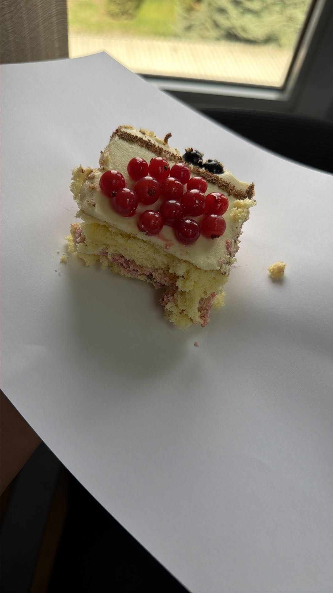 ягодный бисквитный торт