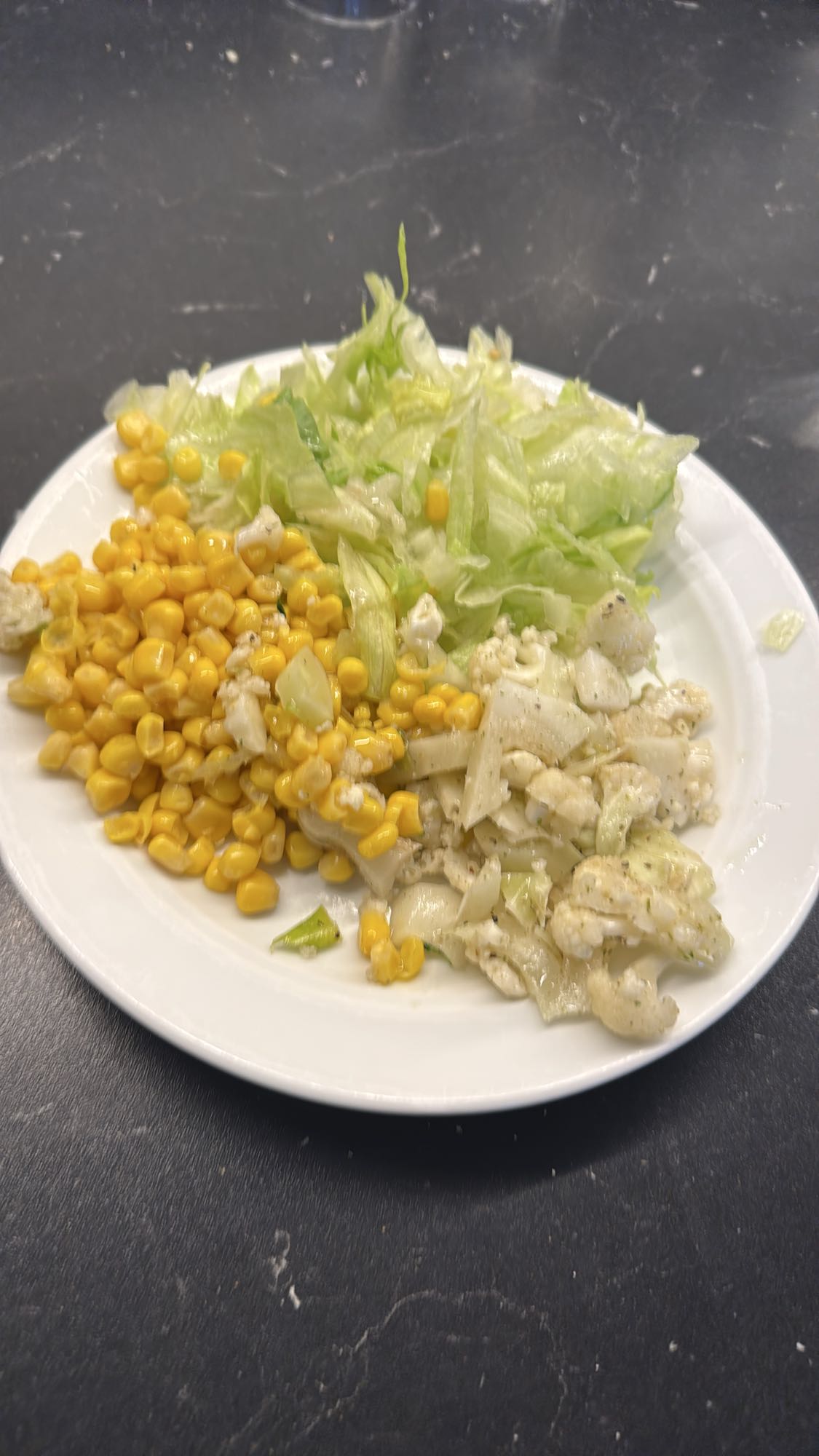 Majs, isberg & blomkål