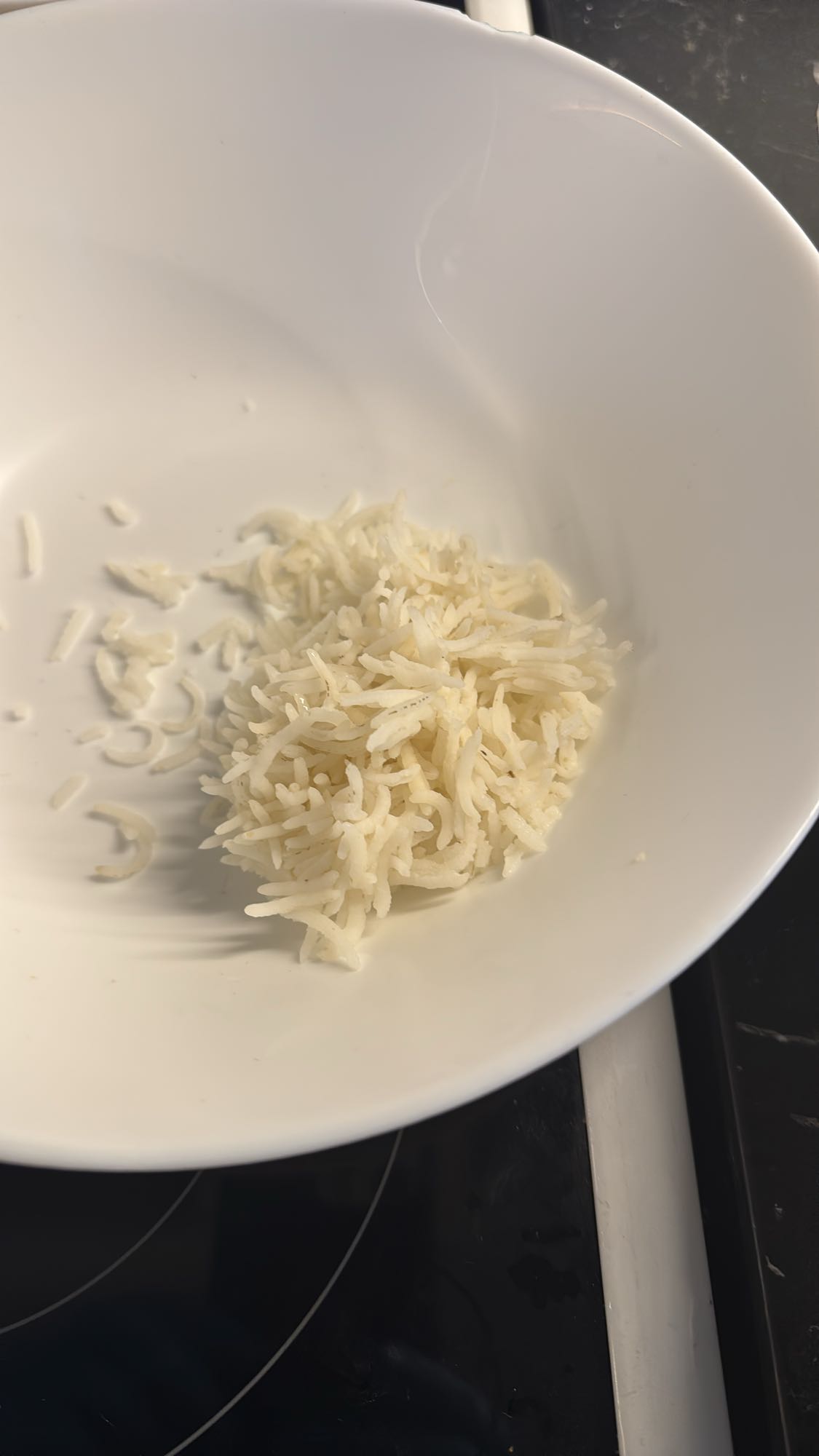 Lite portion kokt ris