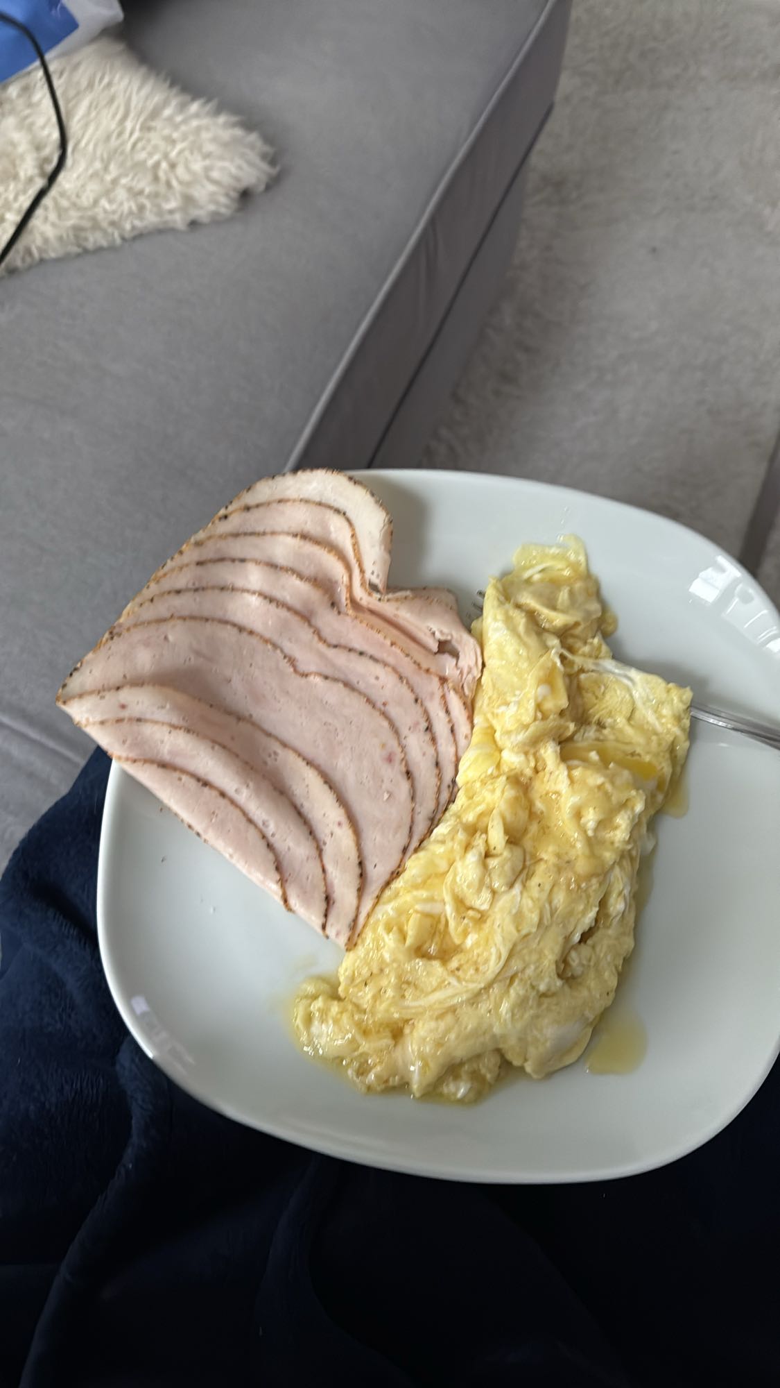 Äggröra med kalkon
