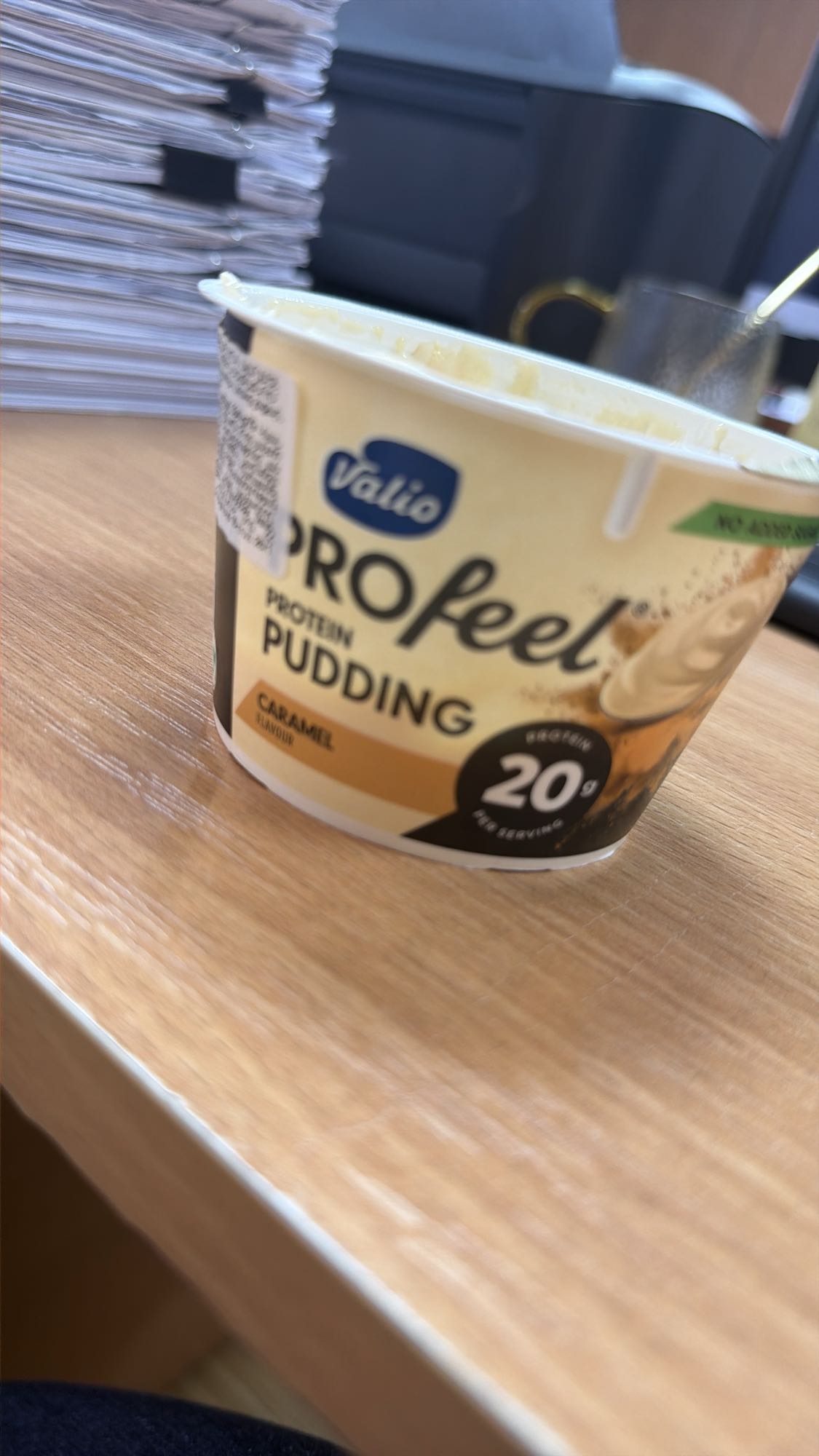 протеиновый пудинг карамель