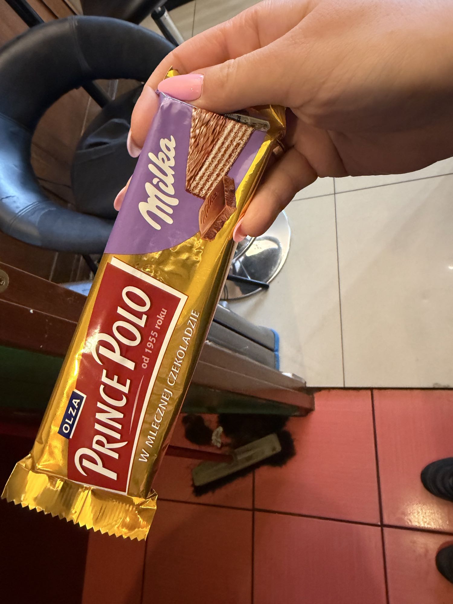 Prince Polo Milka baton