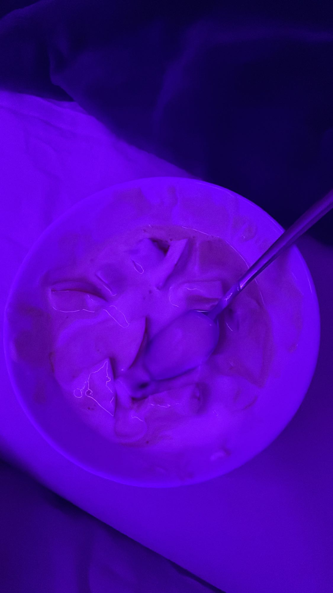Joghurt mit Apfelstücken