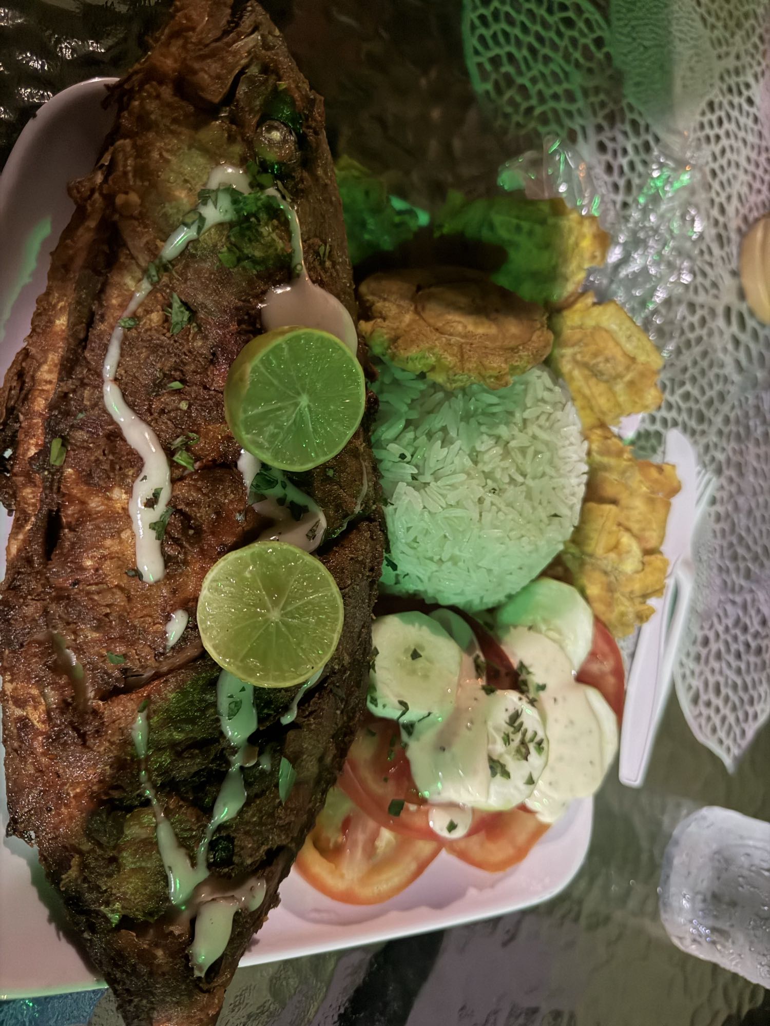 Fried Fish with Rice & Salad