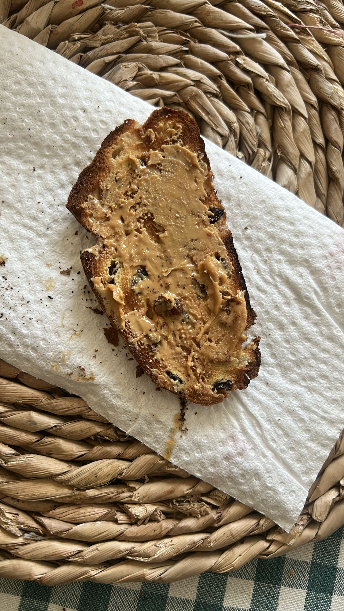 Peanut Butter Raisin Toast