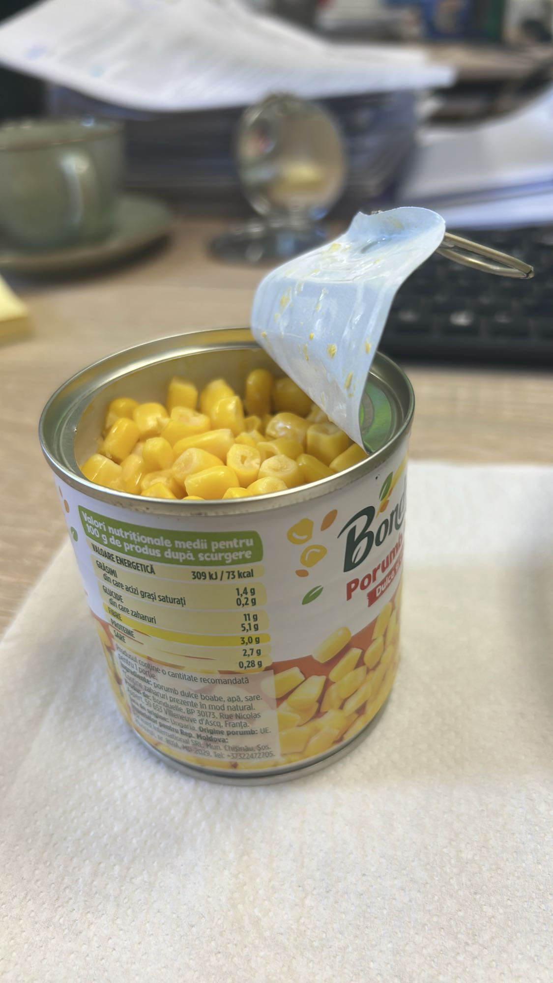 Porumb dulce la conservă