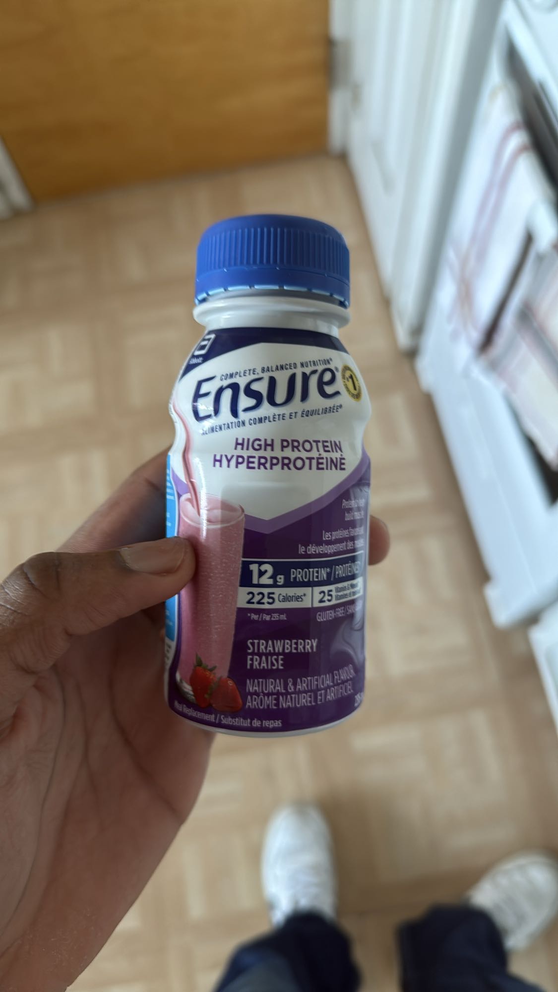 Boisson protéinée fraise