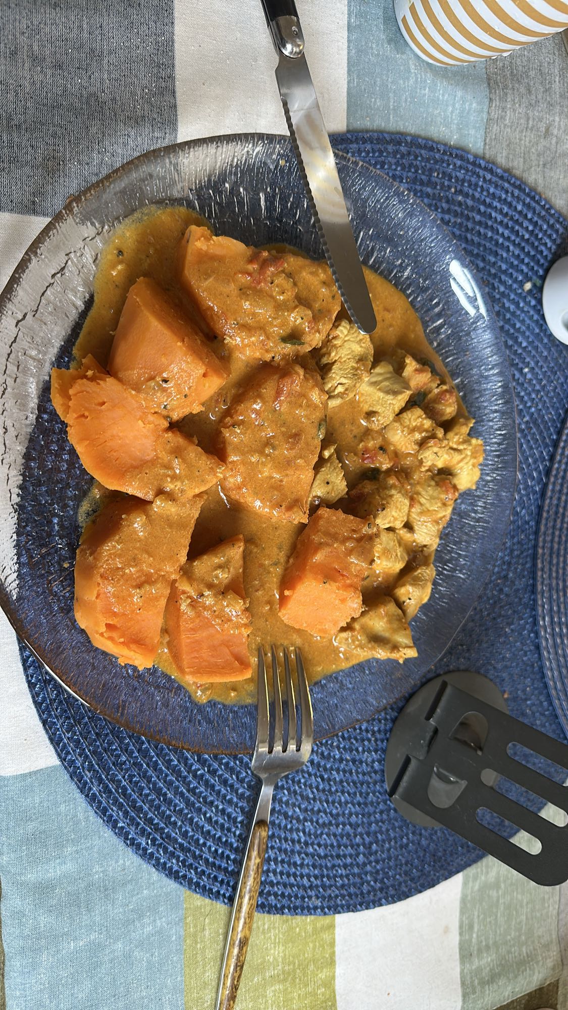 Kycklinggryta med sötpotatis
