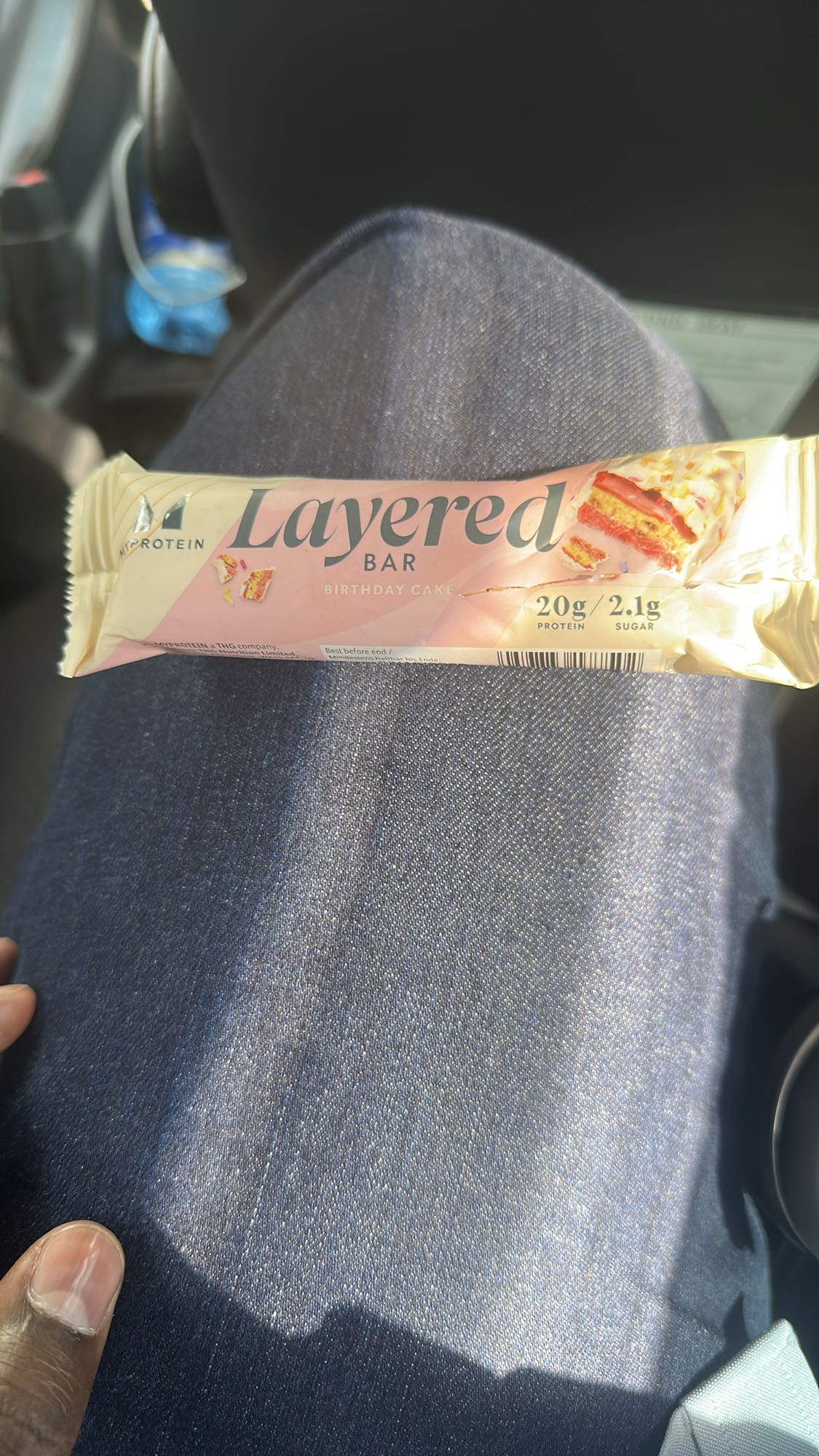 Layered Birthday Cake Bar