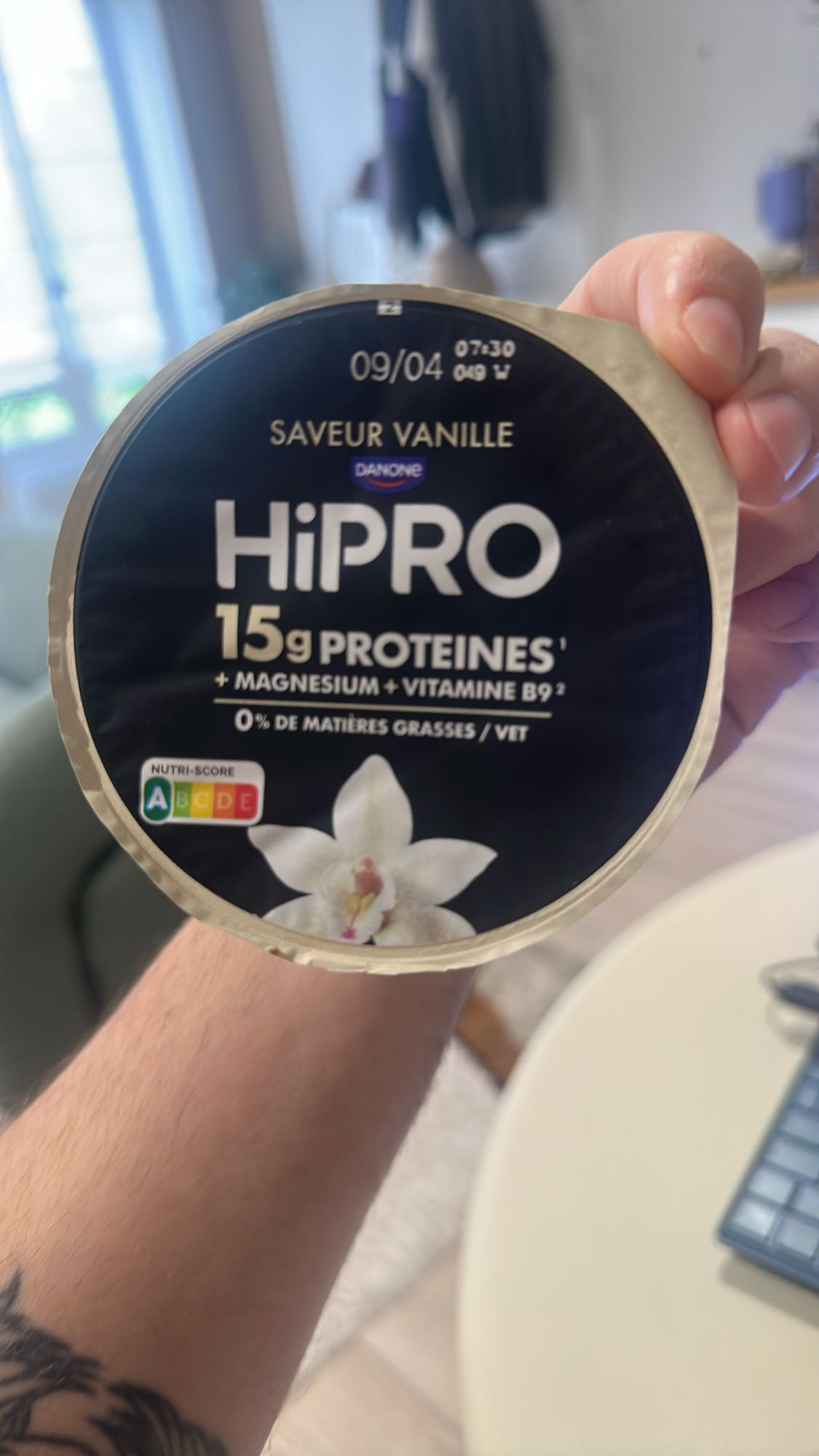 Yaourt vanille HiPRO