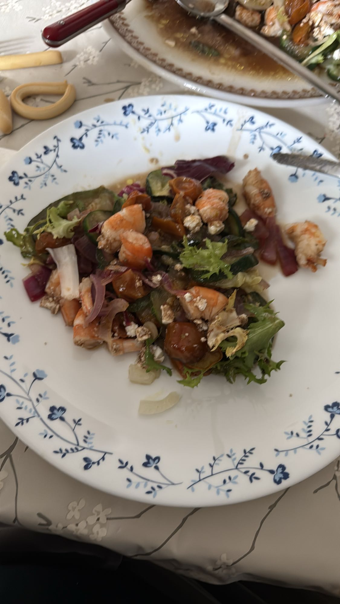 Ensalada de camarones