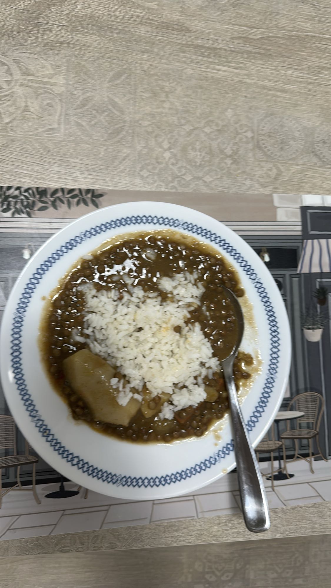 lentejas con arroz