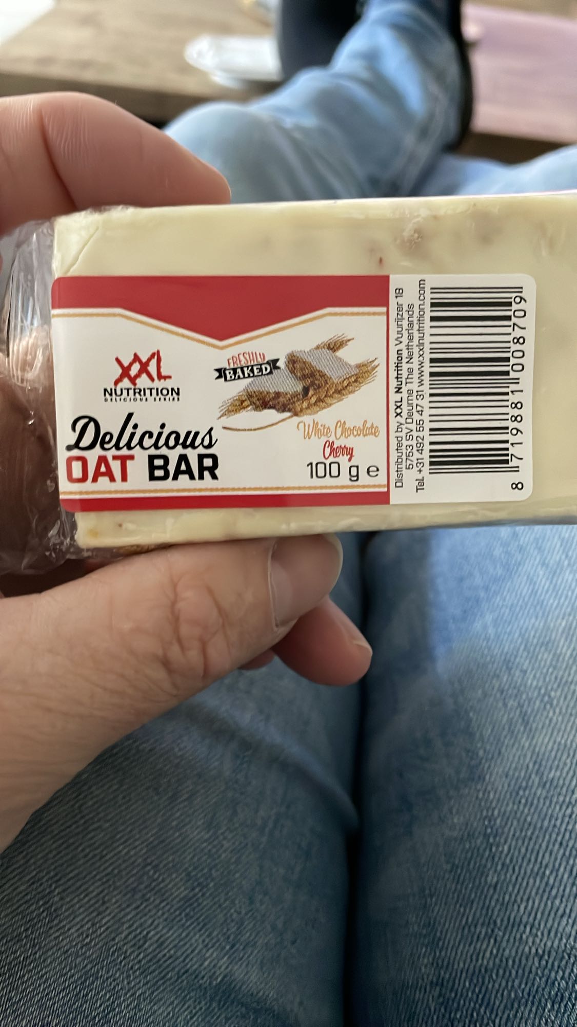 Witte chocolade haverreep