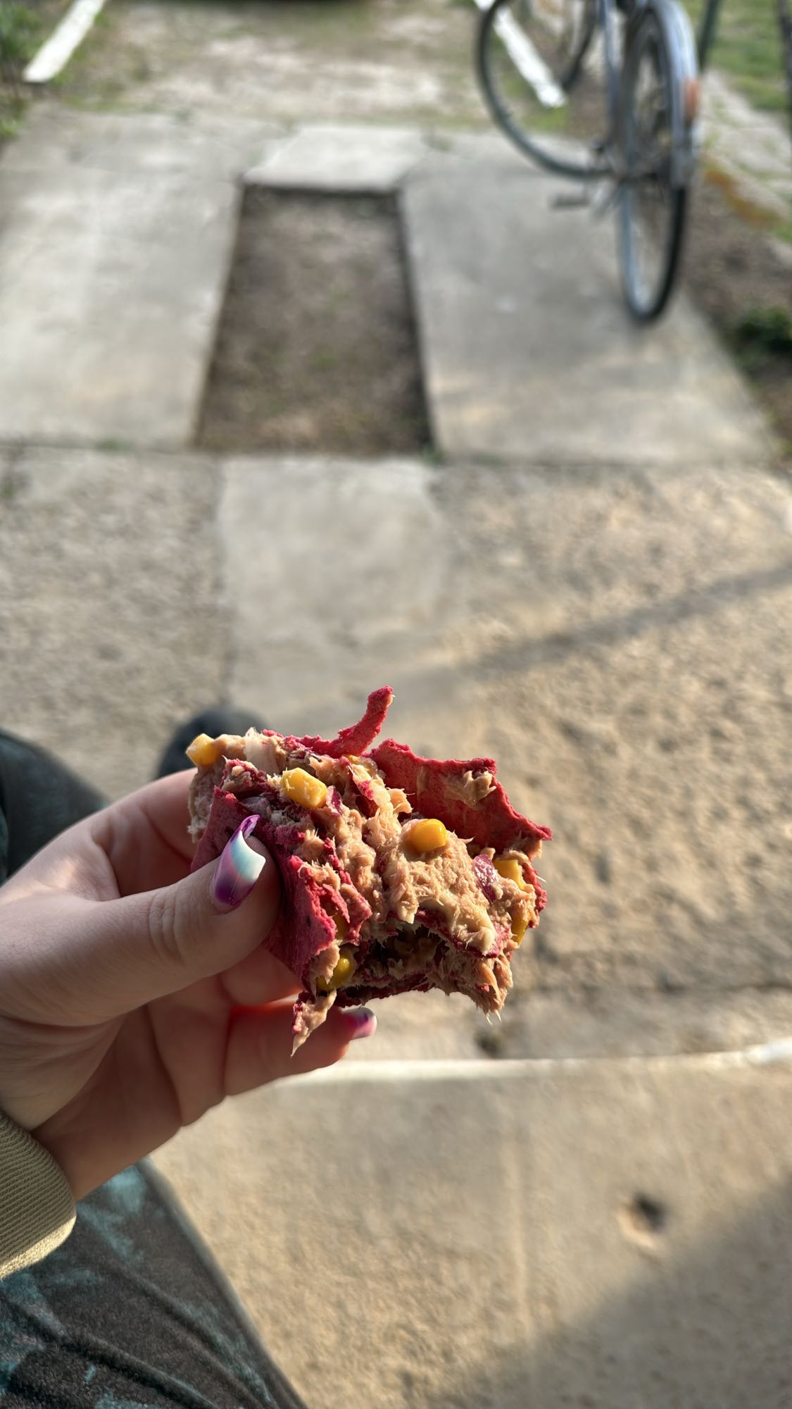 Sandviș cu ton și porumb