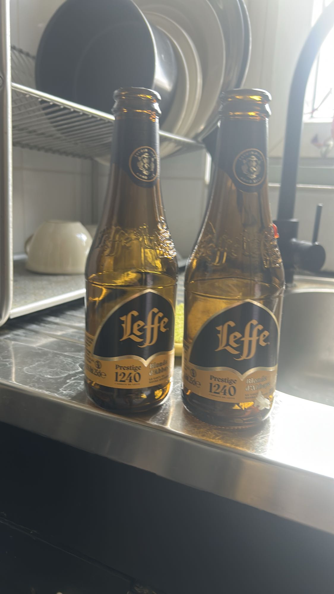 Deux bières Leffe