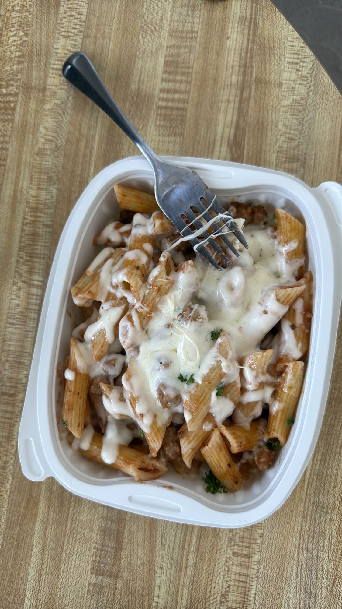 Pâtes gratinées à la viande