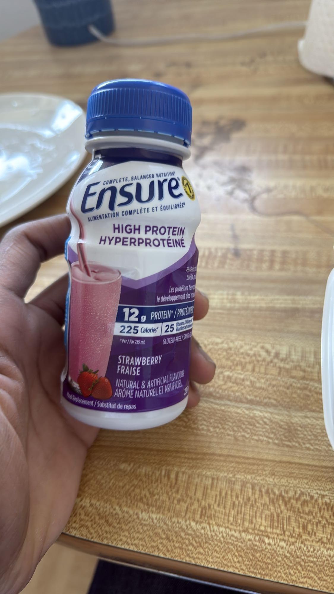 Boisson protéinée fraise