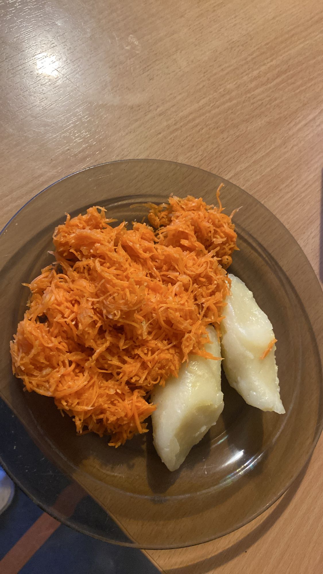 Tarta marchewka i gotowany ziemniak