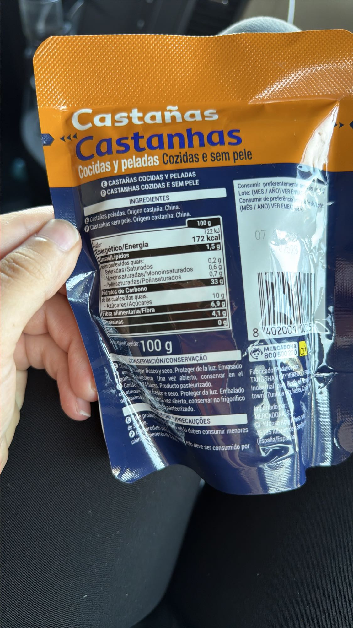 Castane coapte decojite