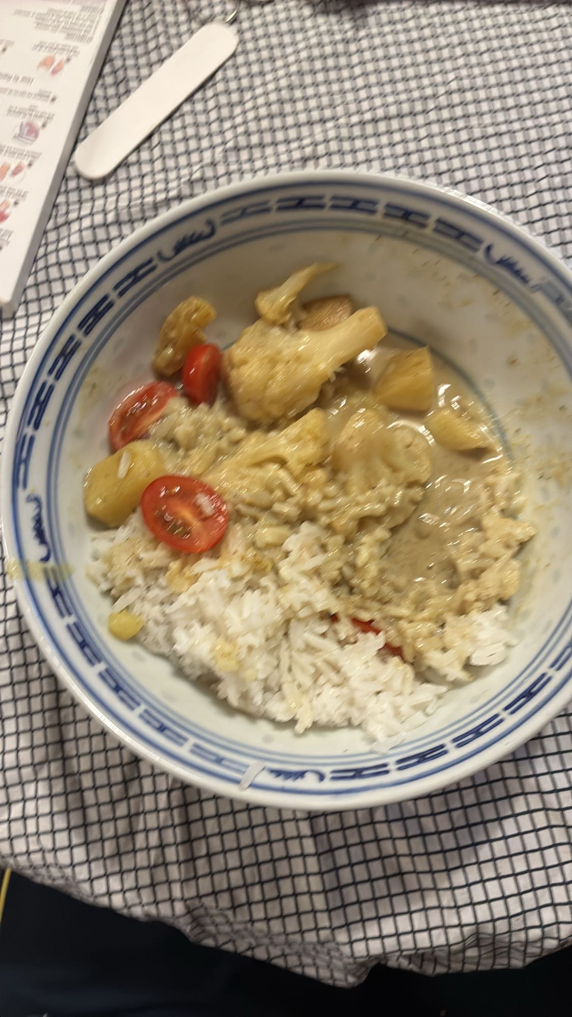 Groentecurry met rijst