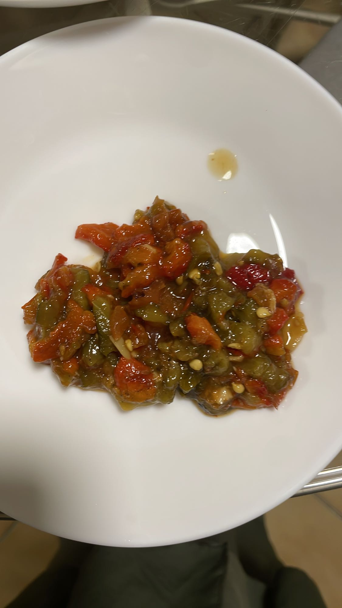Salade de poivrons grillés
