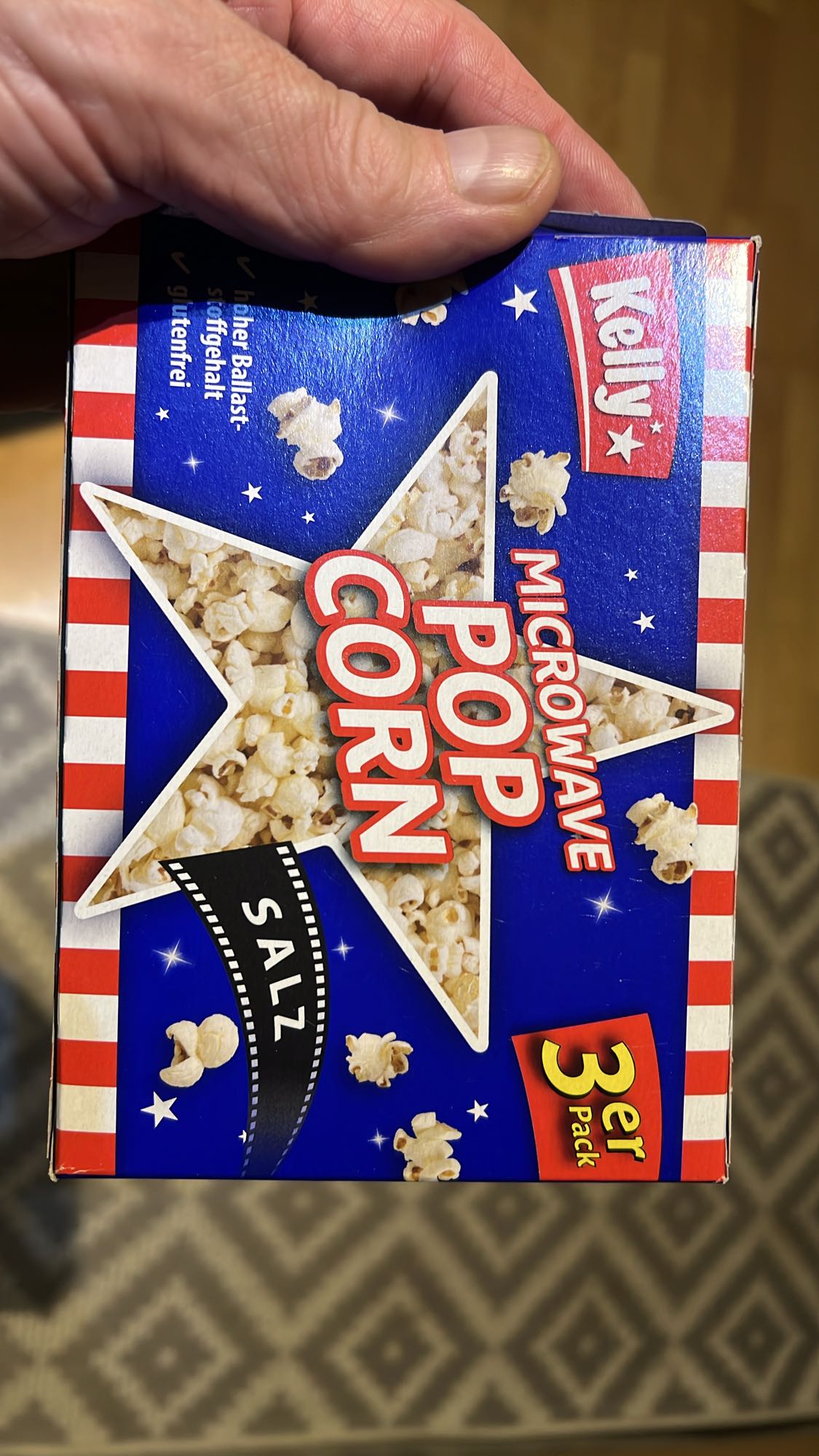 Popcorn solony z mikrofali
