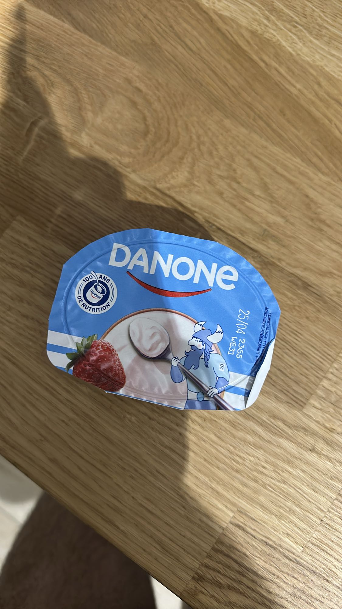 Yaourt fraise Danone