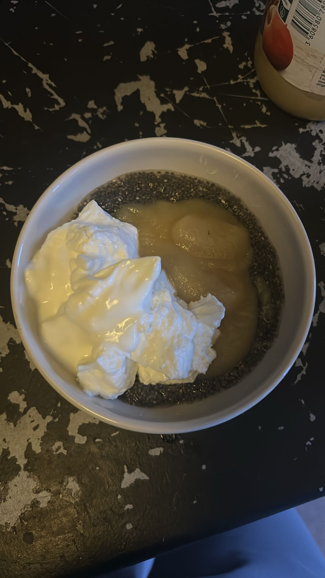 Pudding chia pomme yaourt