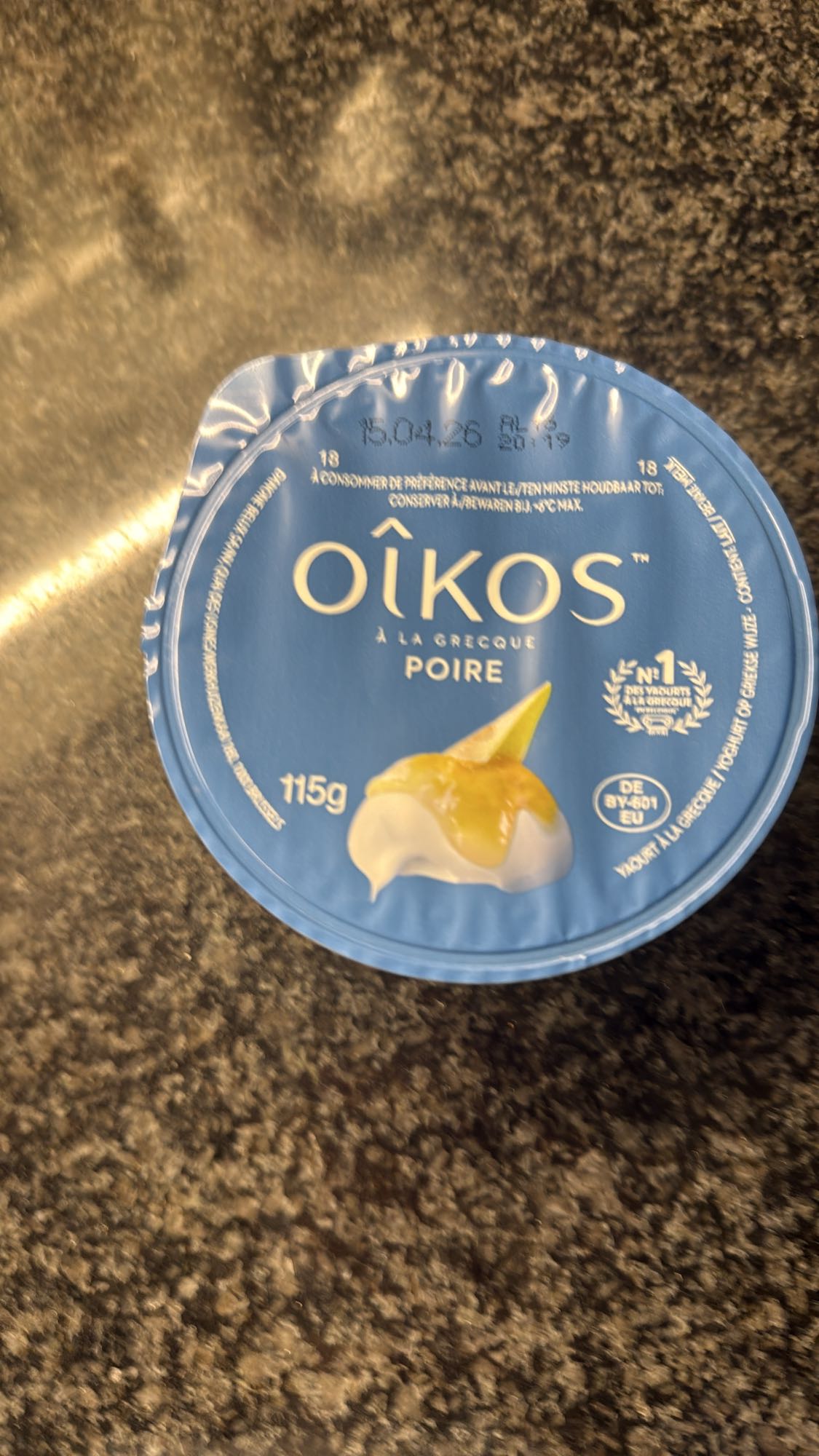 Griekse yoghurt peer