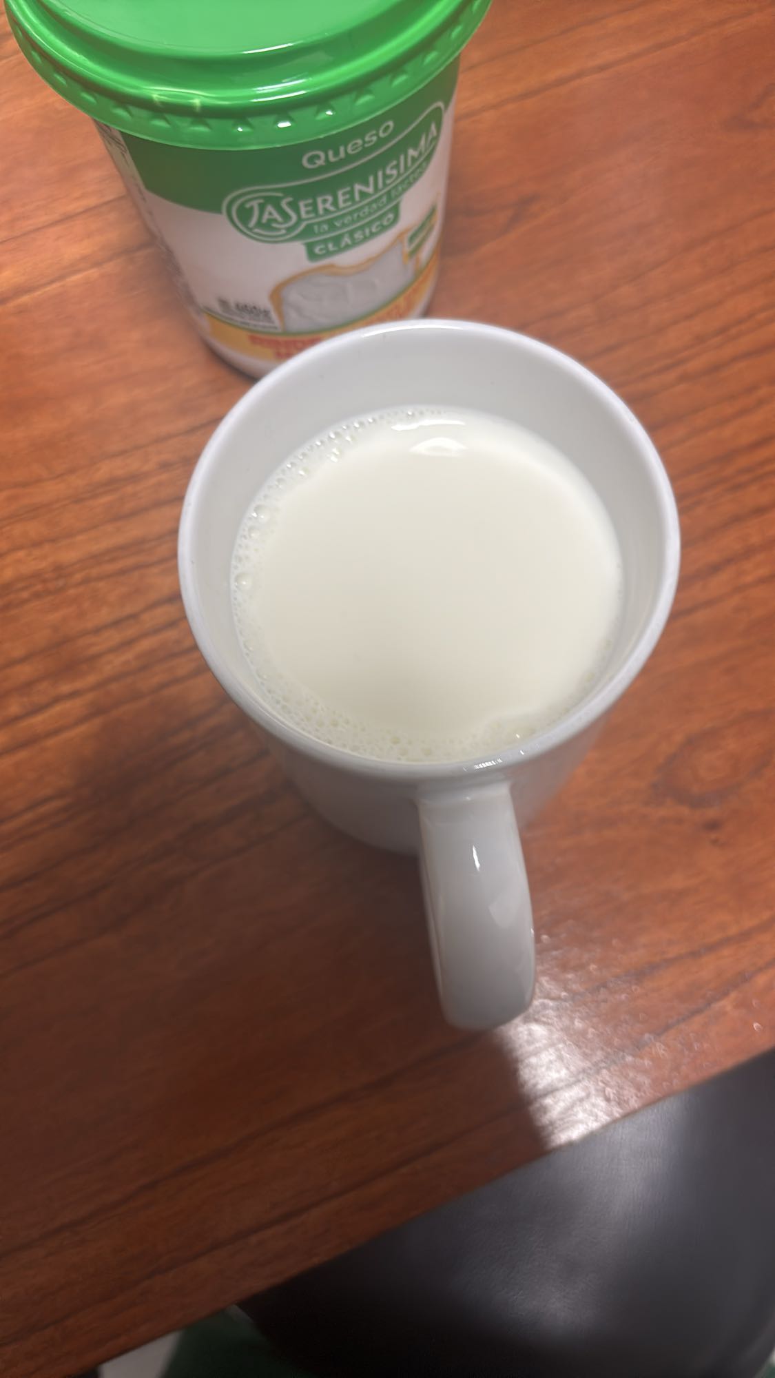 taza de leche
