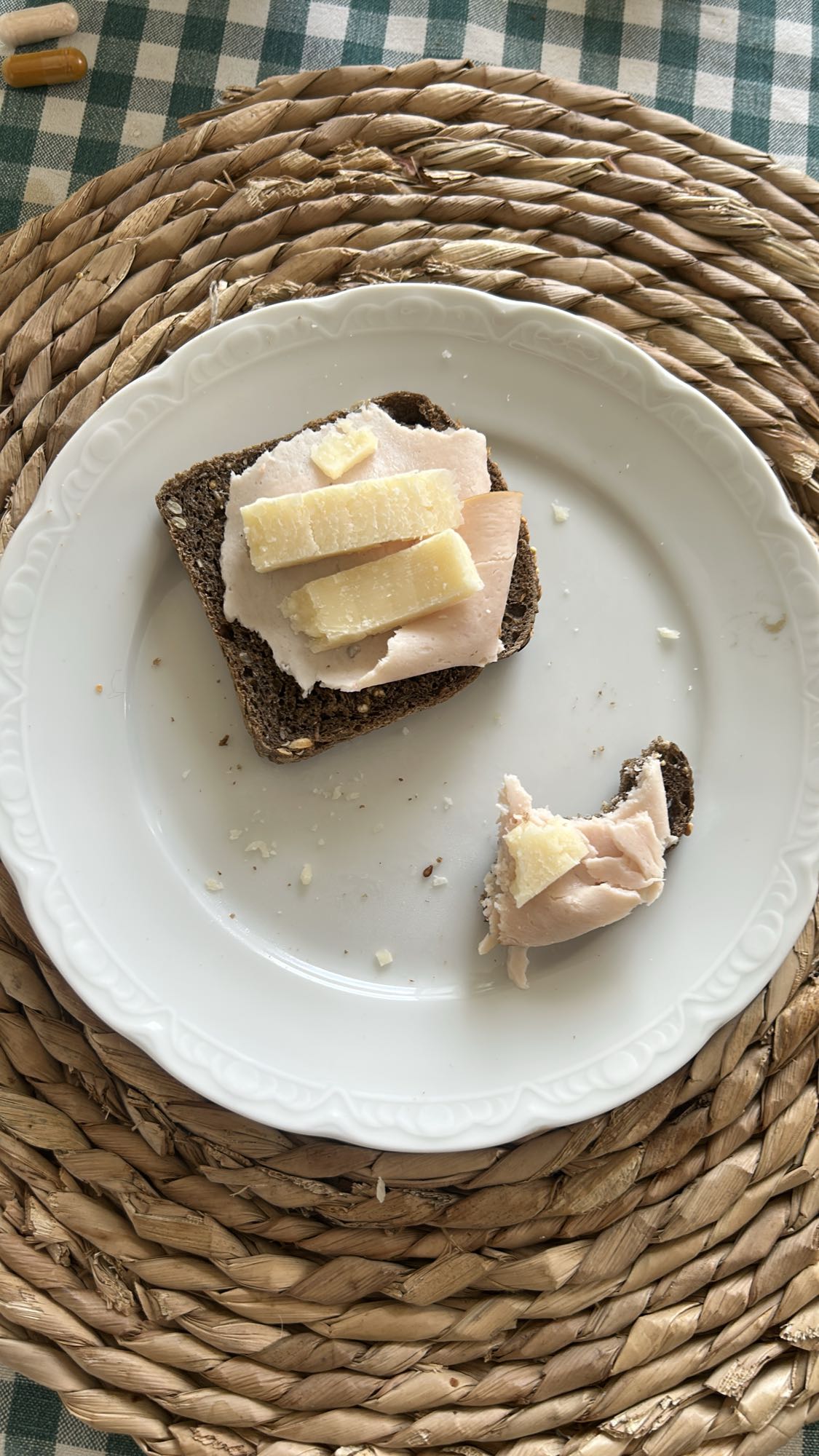 Turkey Cheese Rye Sandwich