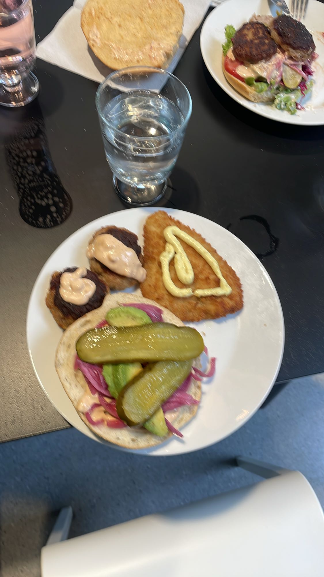 Fiskburgare tallrik