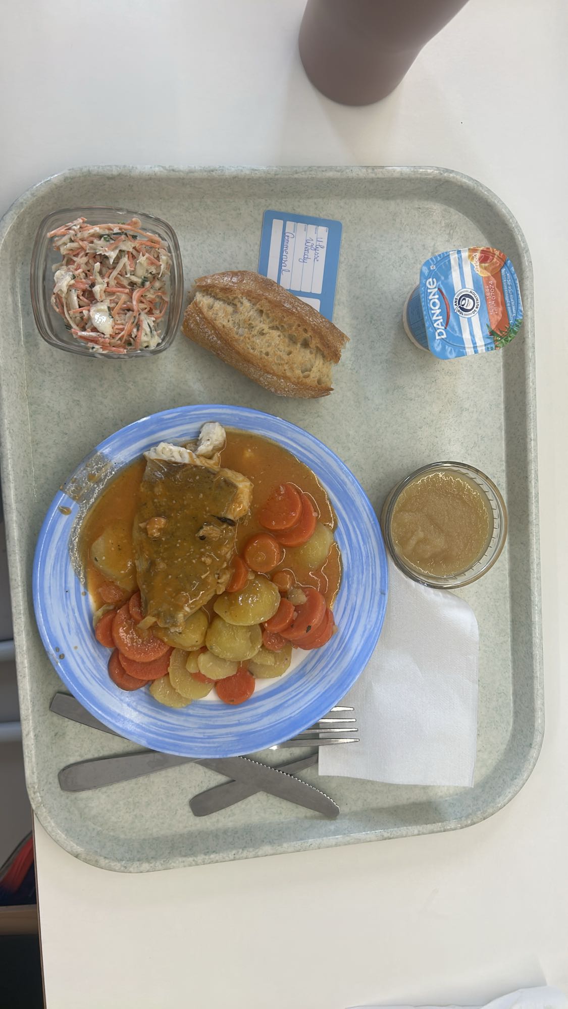 Déjeuner poisson légumes