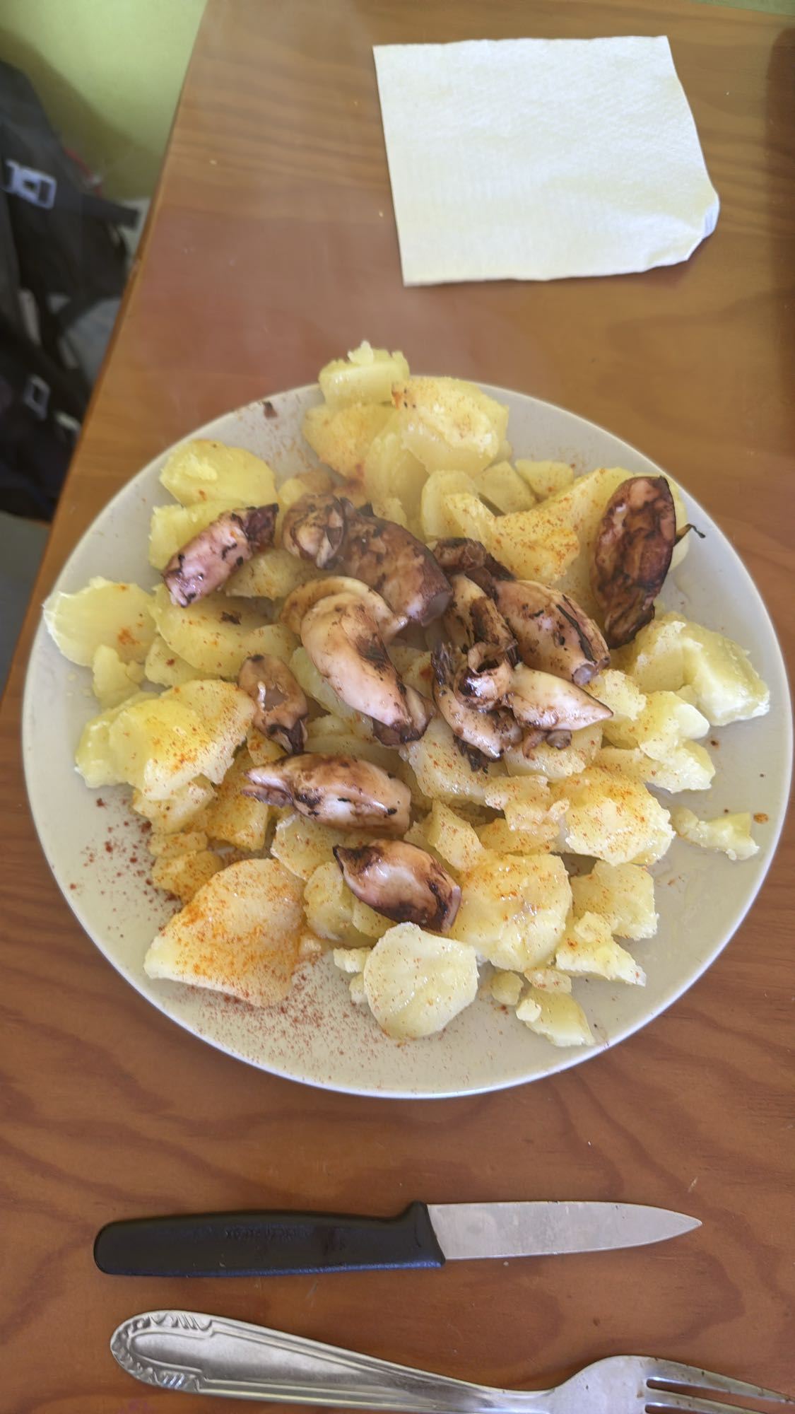 pulpo con patatas