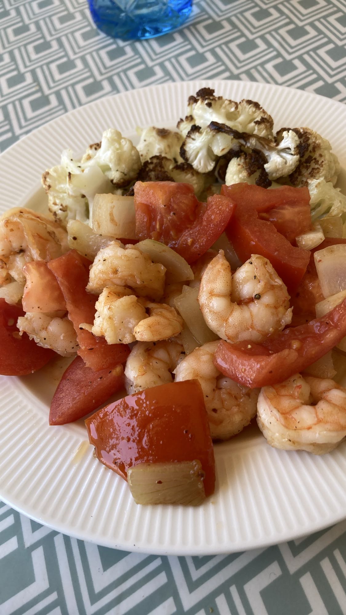 Räkor med grönsaker