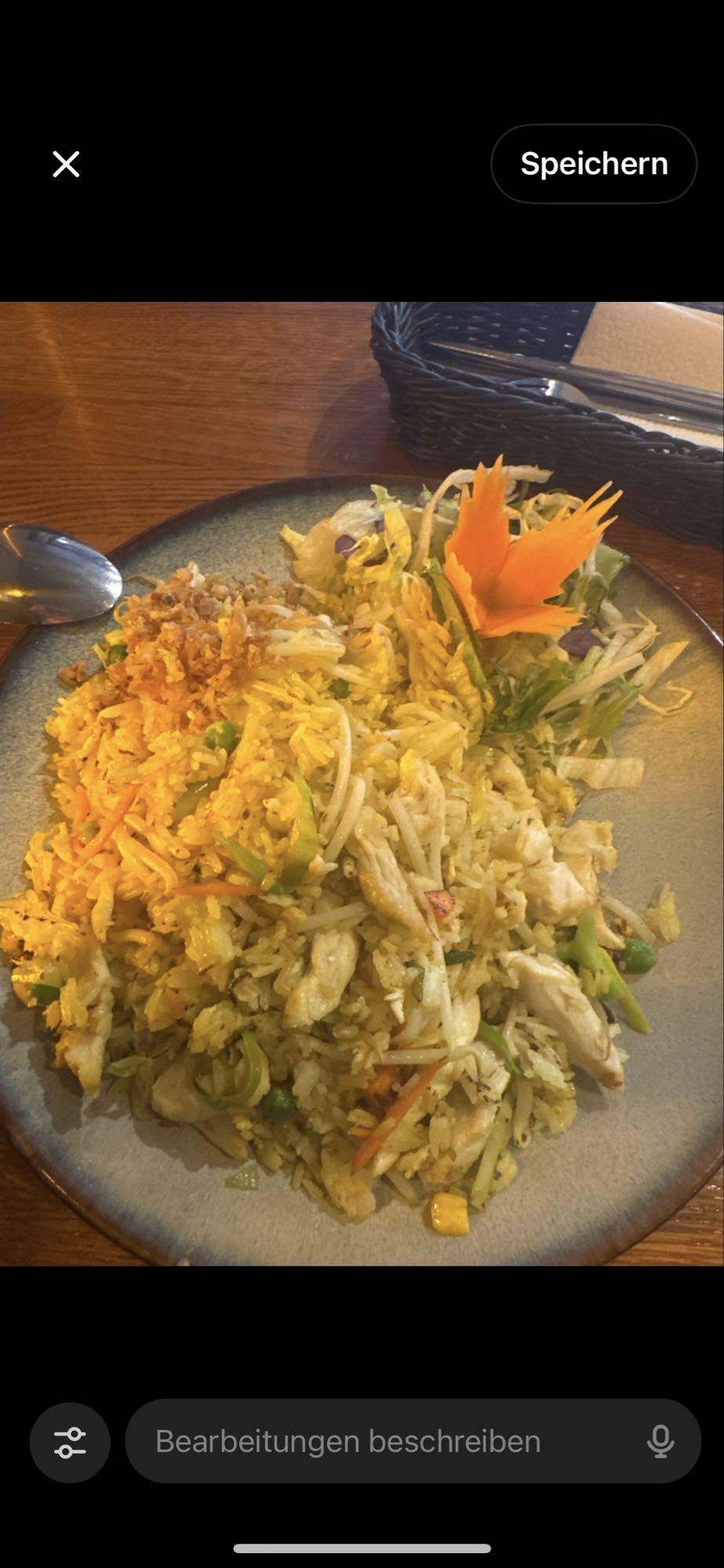 Gebratener Reis mit Huhn