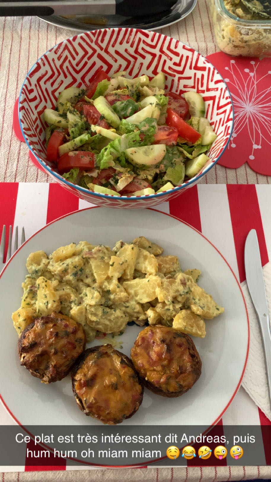 Salade et pommes de terre