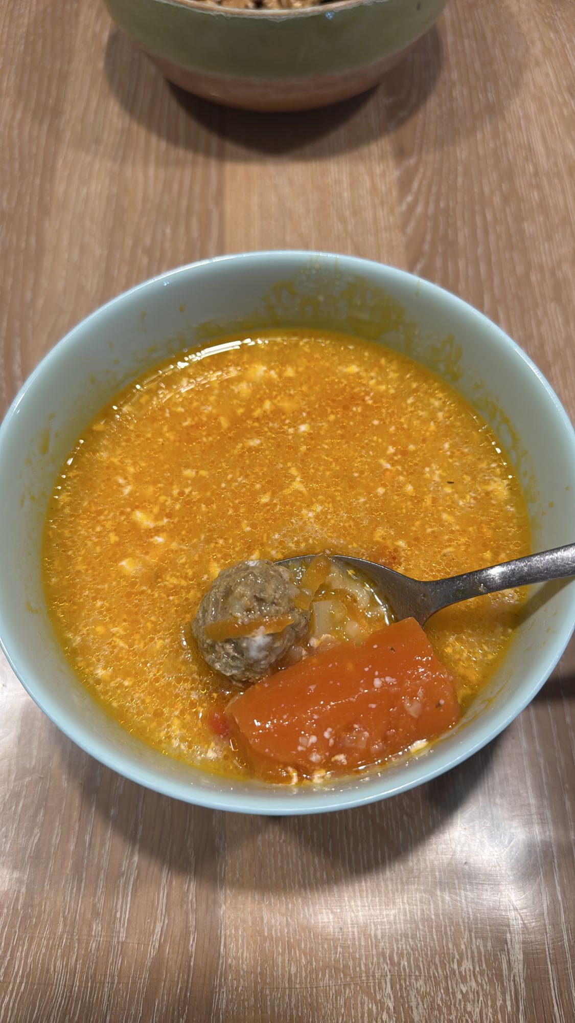 Meatball vegetable soup