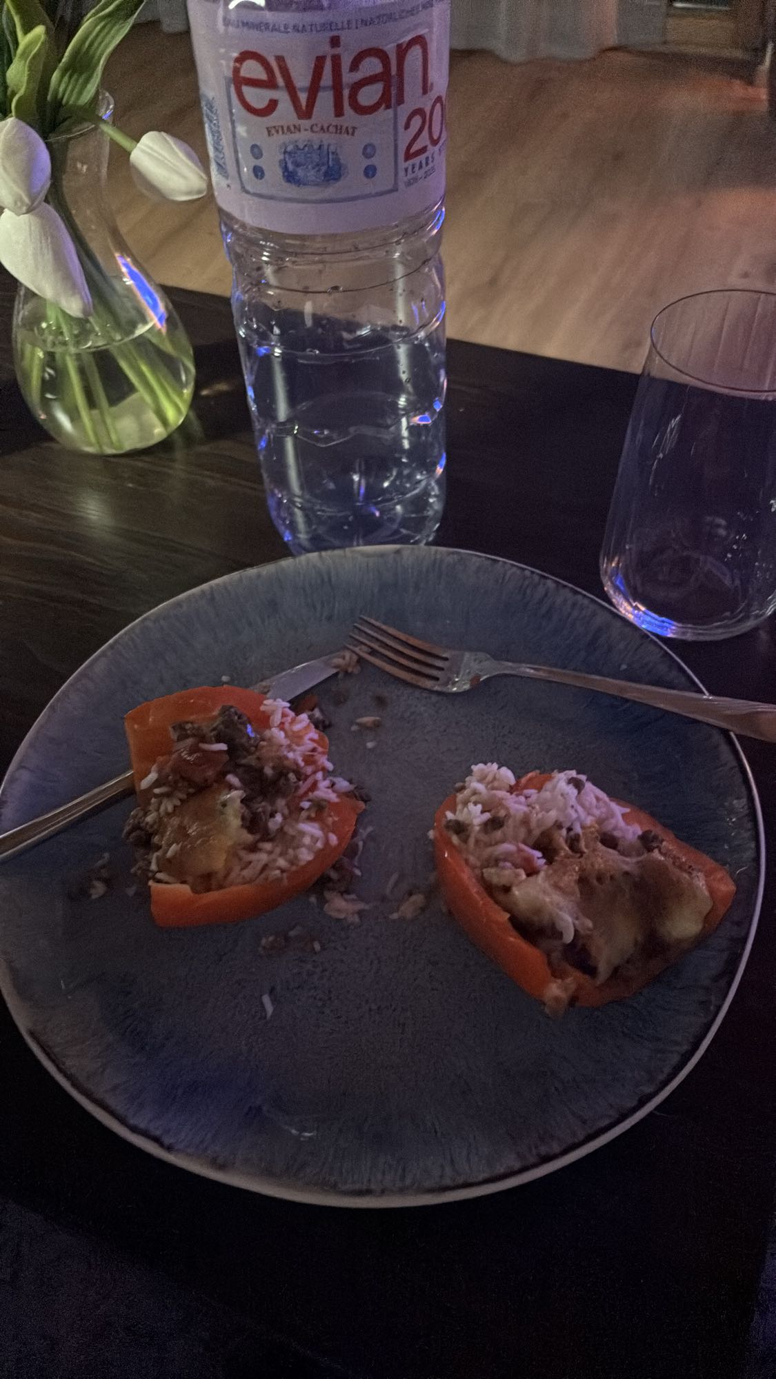 Gevulde paprika met rijst