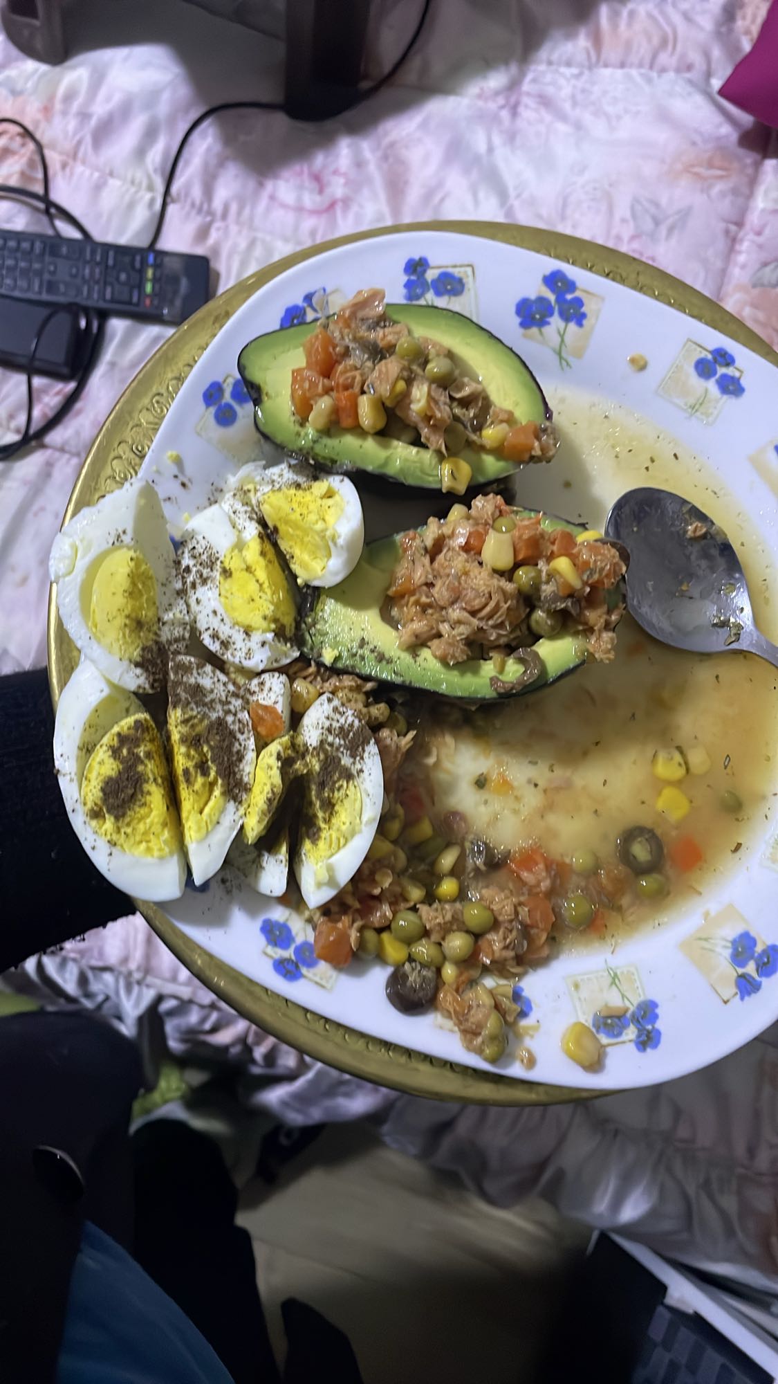 Stuffed Avocado & Egg Plate