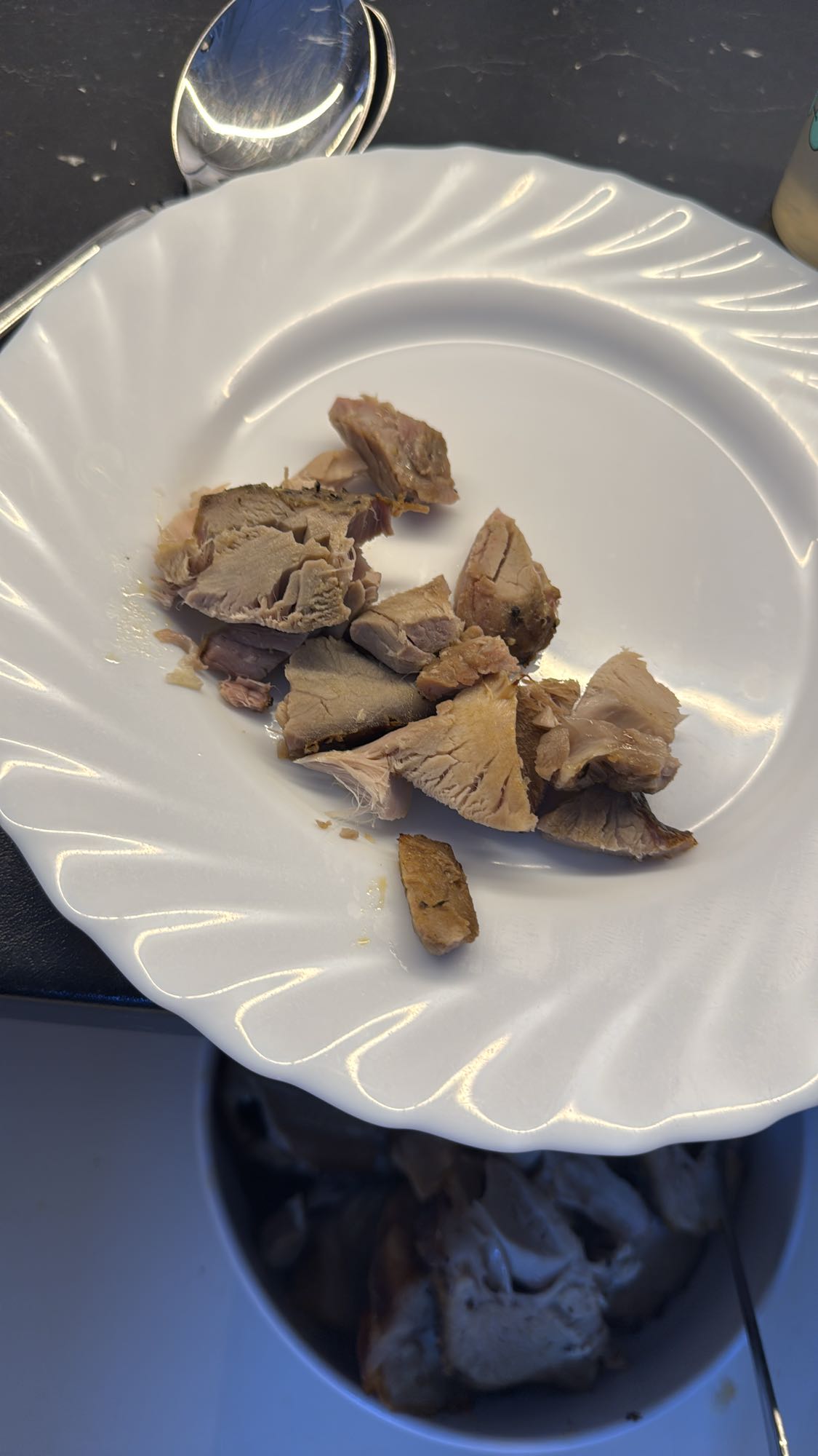 Kokt köttbitar