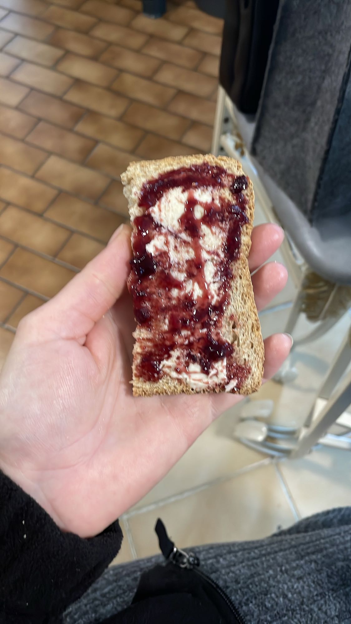 Tartine confiture beurre