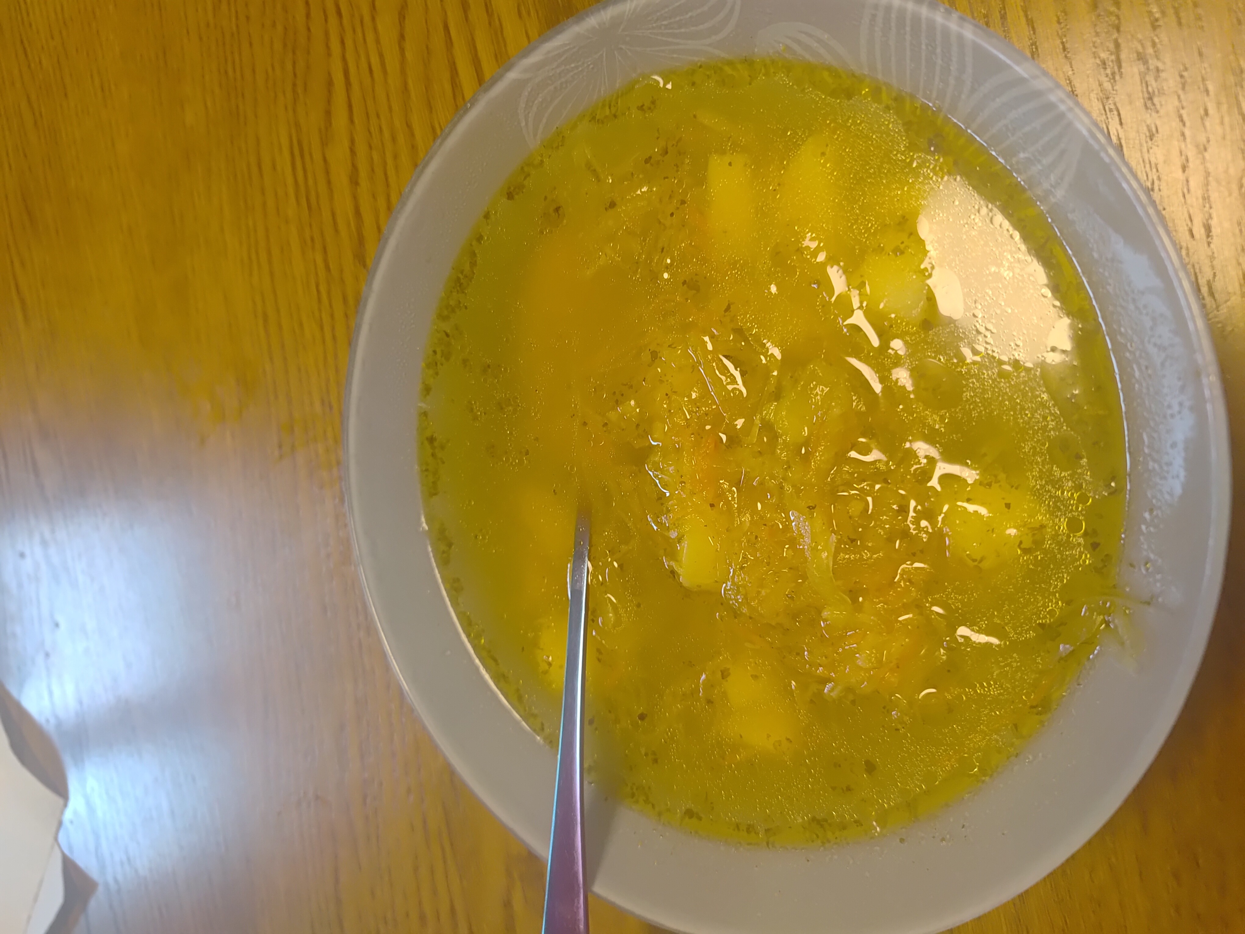 Potato Chicken Broth Soup