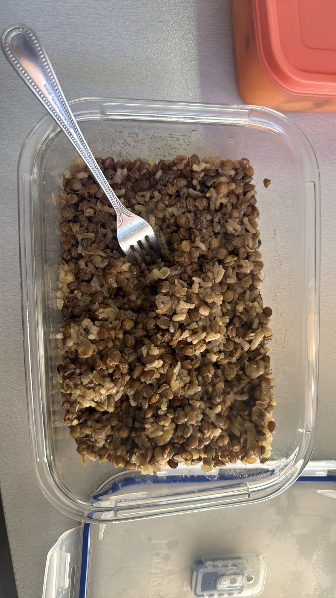 Lentil rice pilaf