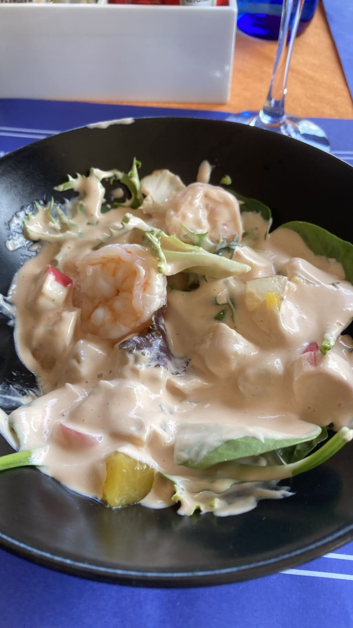 Räksallad med Rhode Island