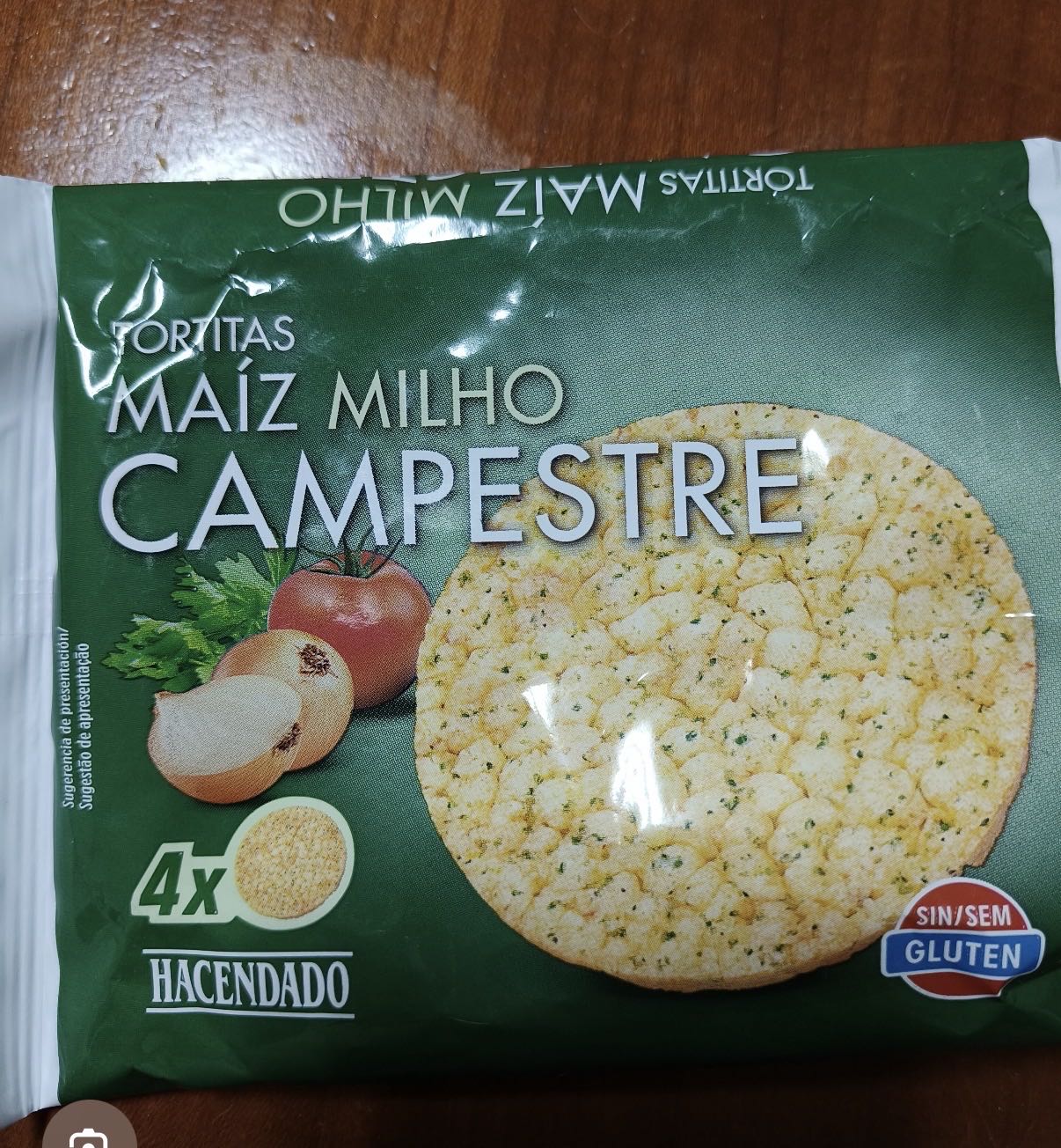 Tortitas de maíz campestre