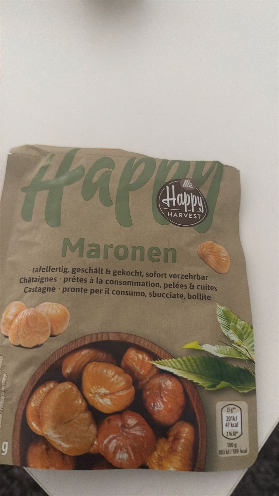 Gekochte Maronen