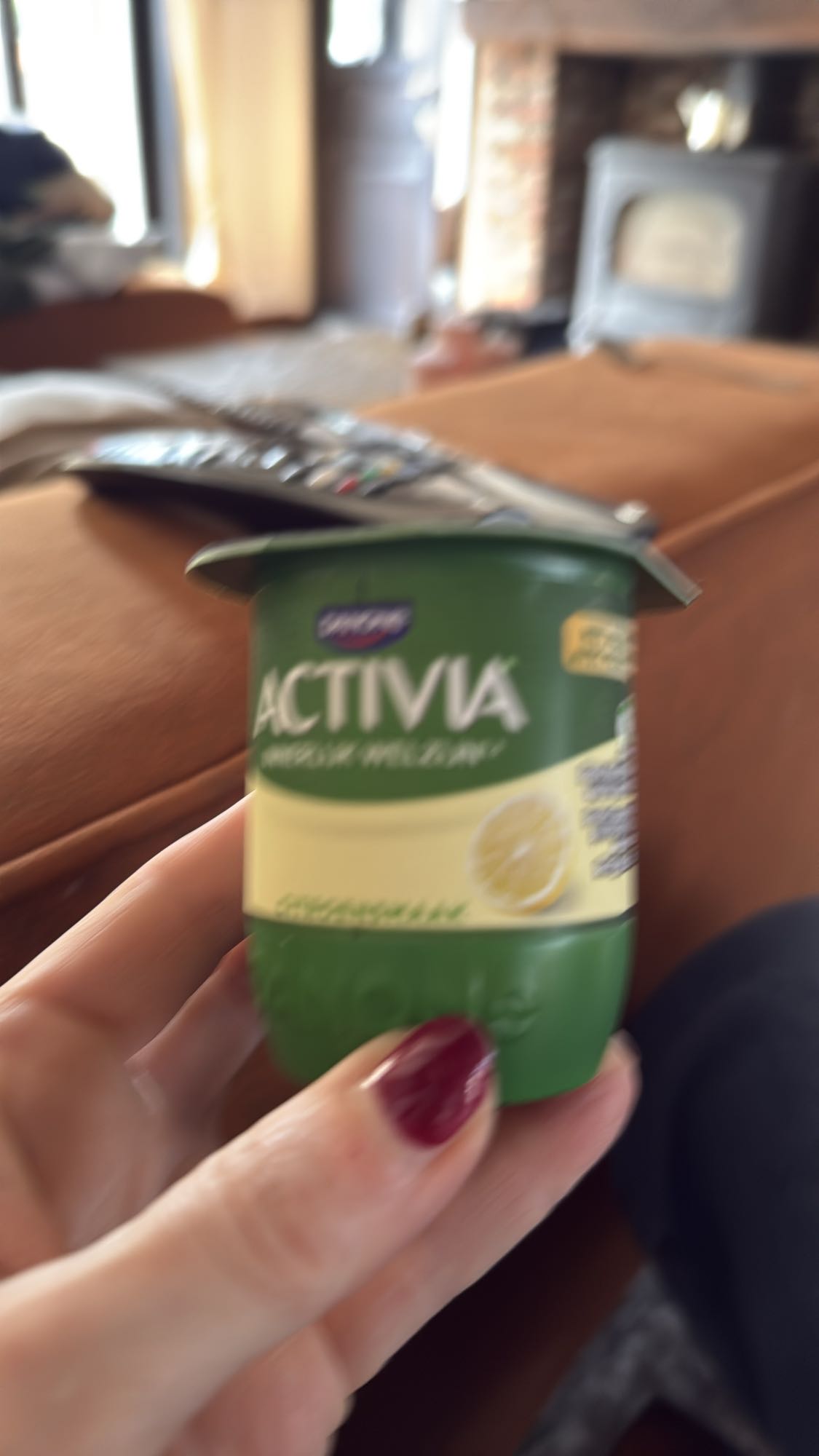 Activia citroen yoghurt