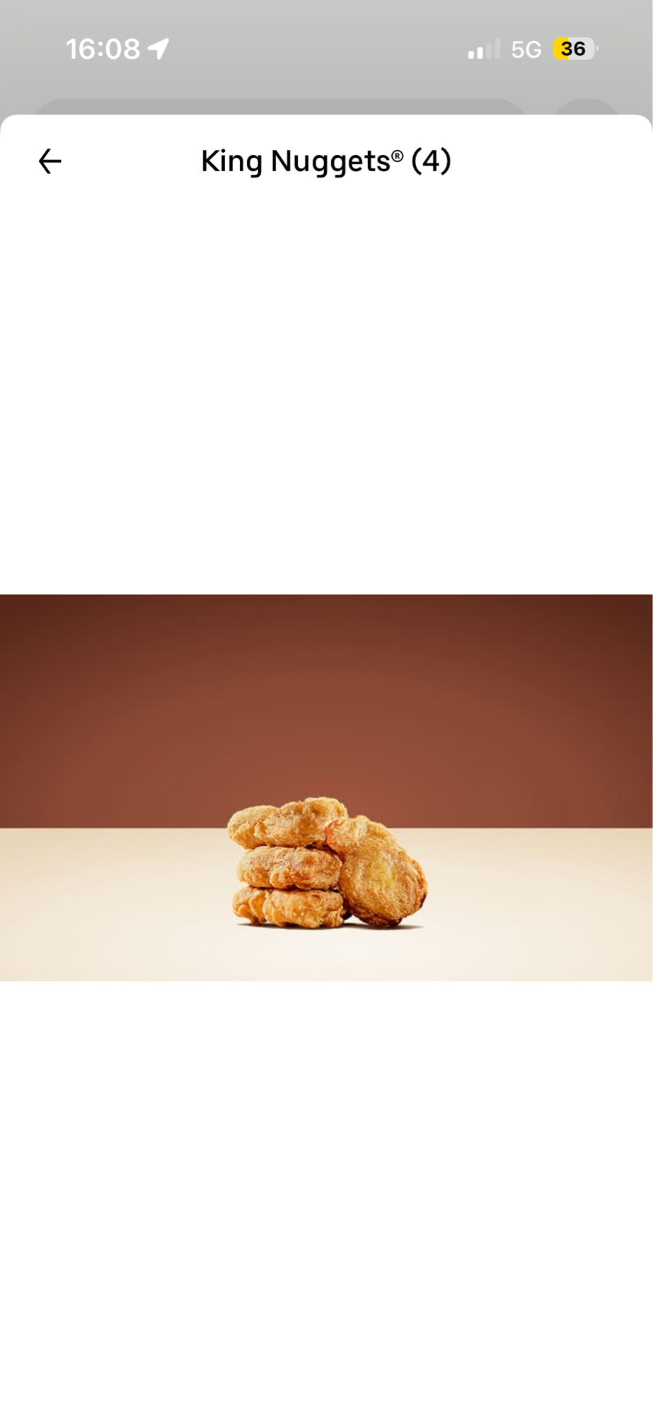 Nuggets de poulet (4 pièces)