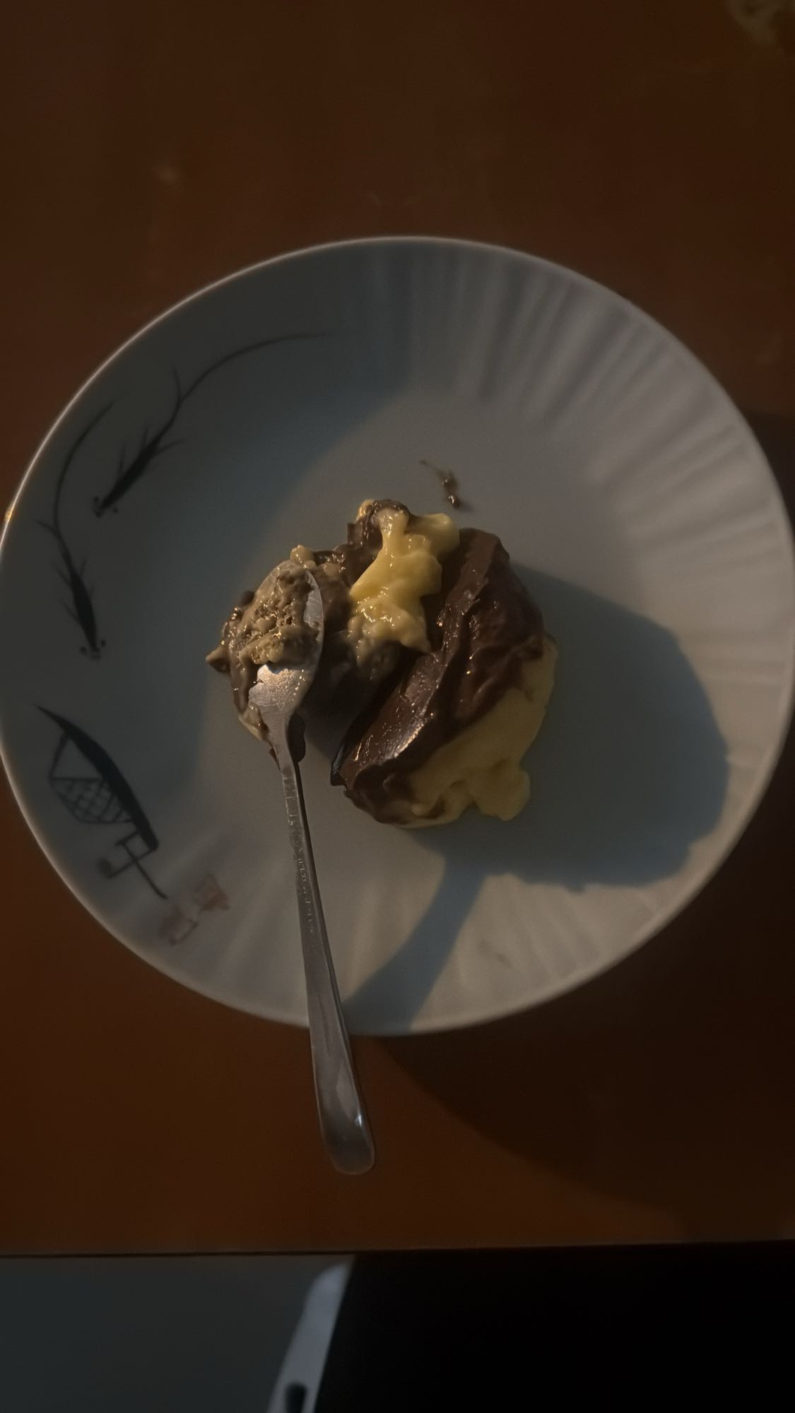 Chocolate custard dessert